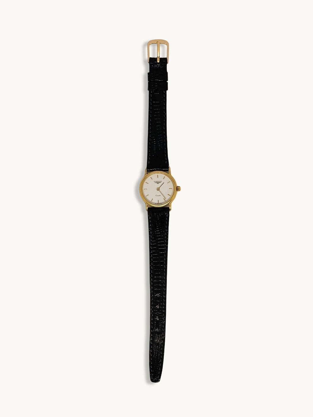 Longines Classic Gold Tone White Dial Watch