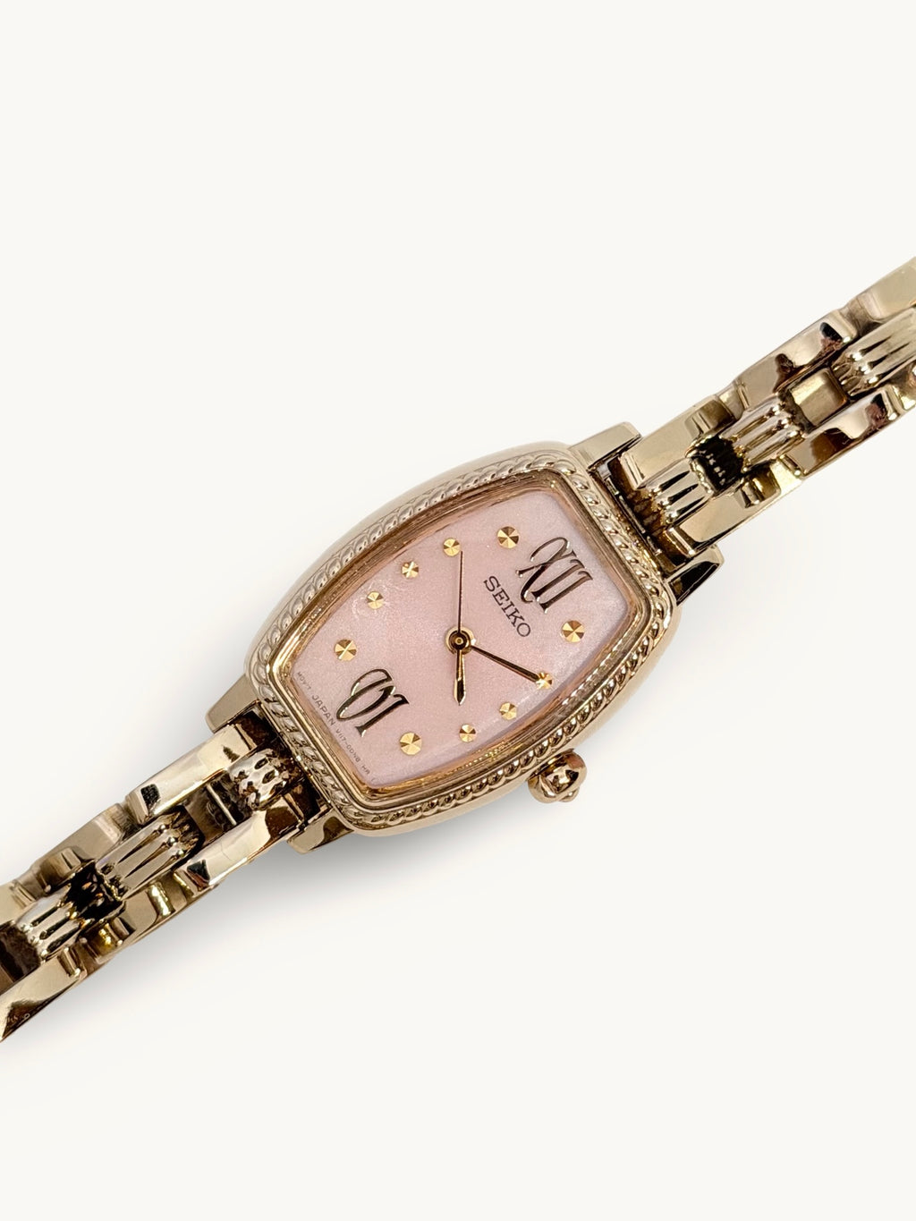 Seiko Solar Pink Dial Ladies Watch