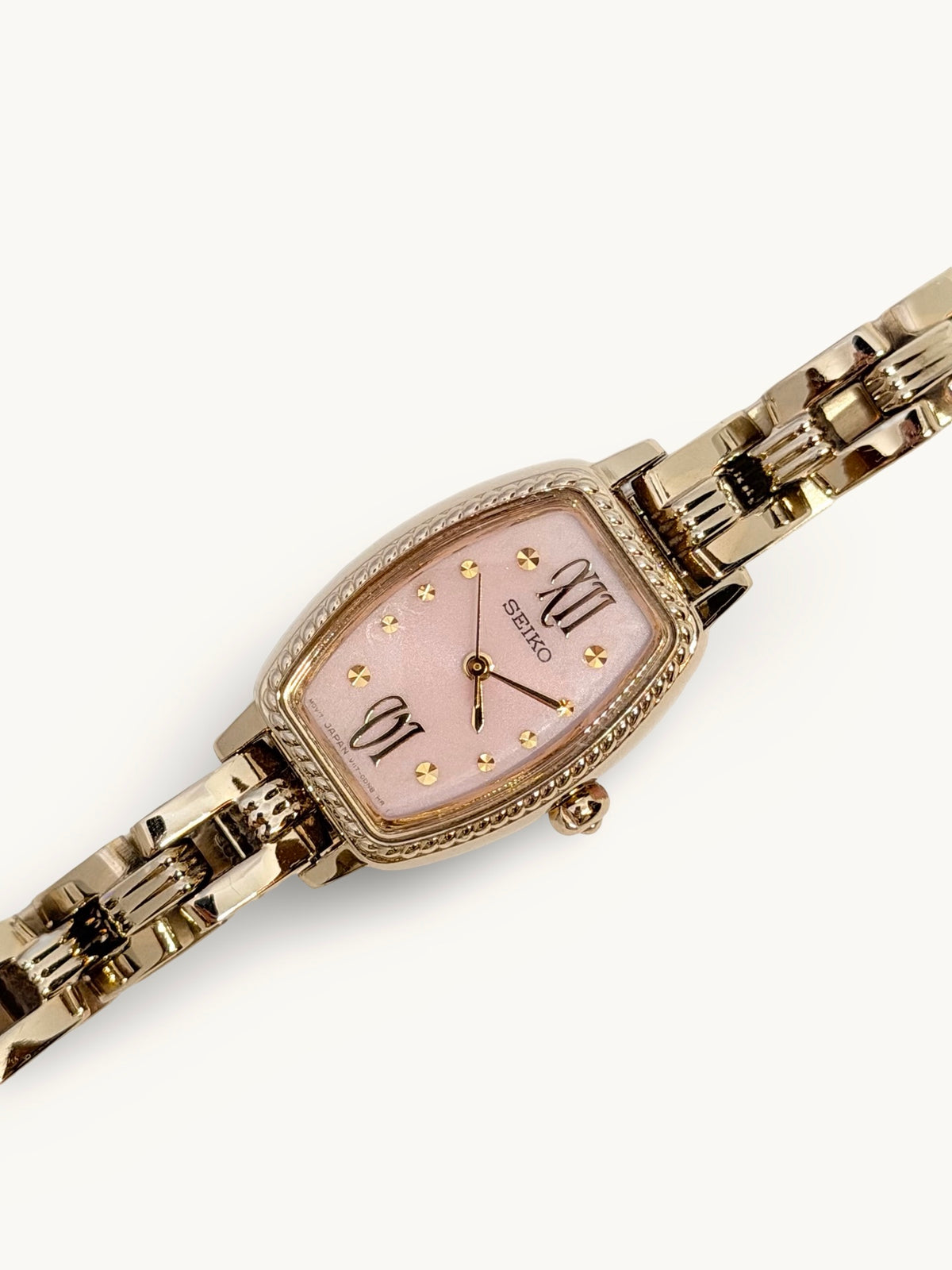 Seiko Solar Pink Dial Ladies Watch