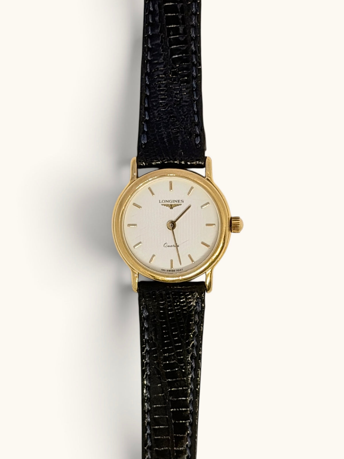 Longines Classic Gold Tone White Dial Watch