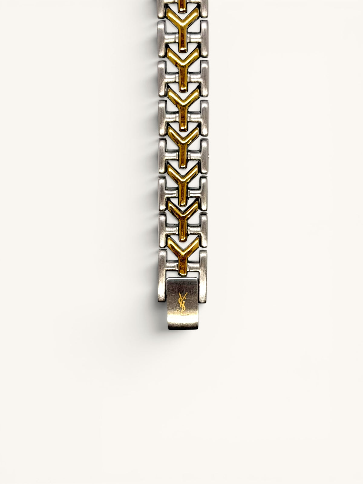 Yves Saint Laurent Two-Tone Octogonal Watch