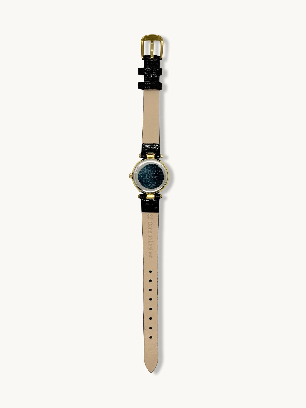 Christian Dior 3005 Gold Roman Numerals Watch