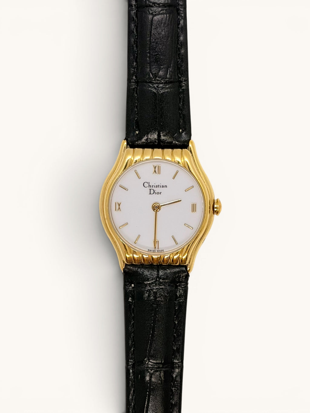 Christian Dior 3048 Fluted Gold Watch