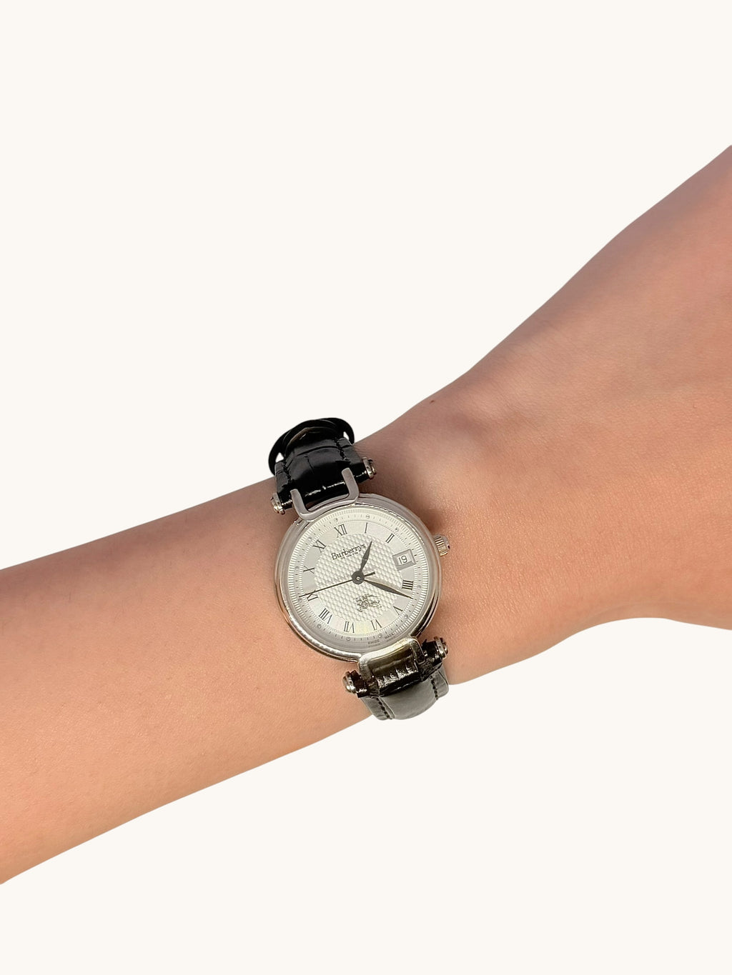 Burberry 11300L Silver Tone Watch