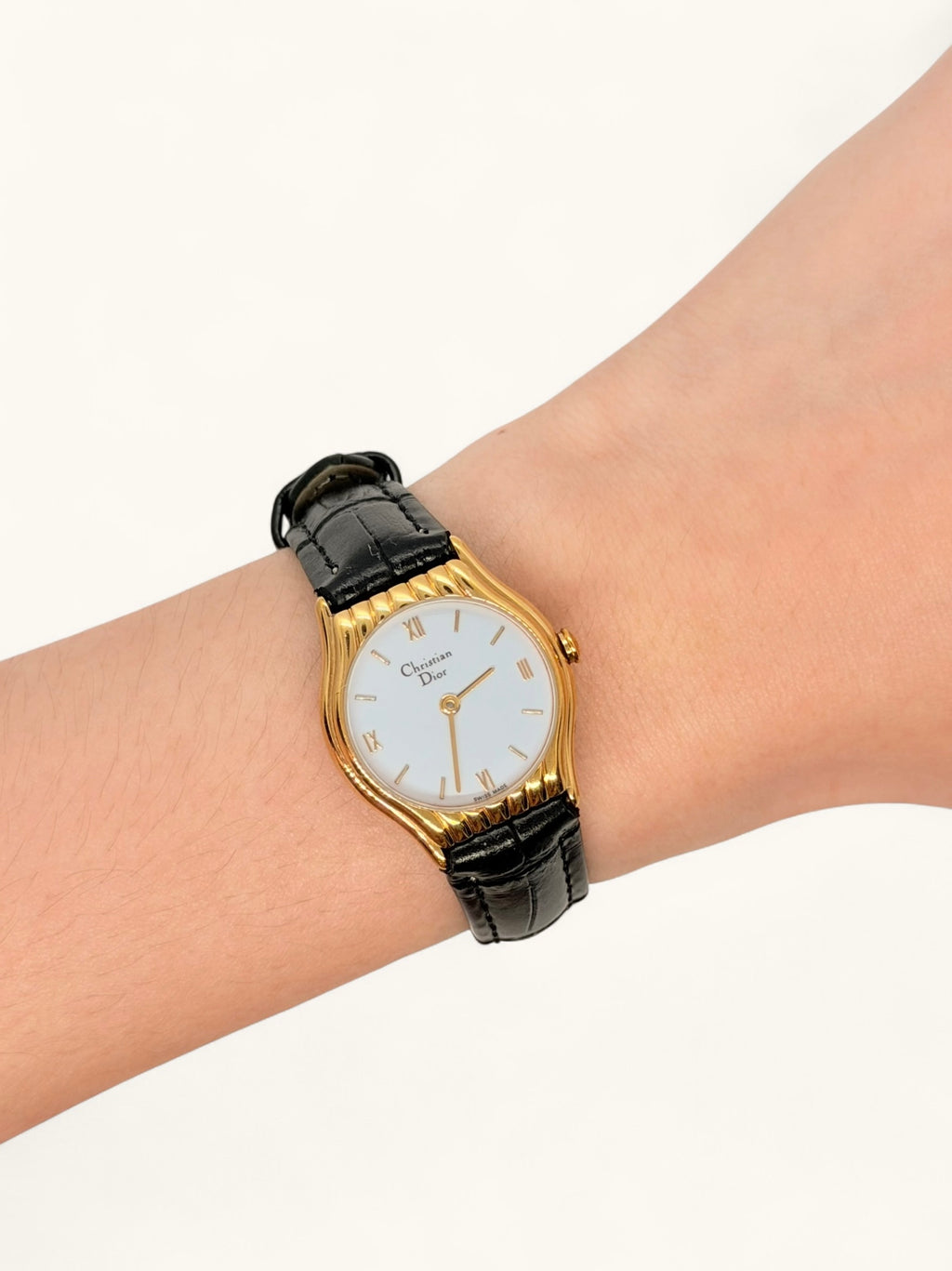 Christian Dior 3048 Fluted Gold Watch