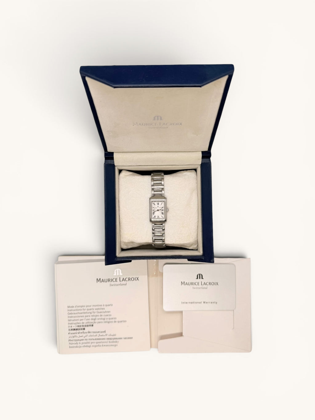 Maurice Lacroix Miros Tank Roman Numerals (with Box and Papers)