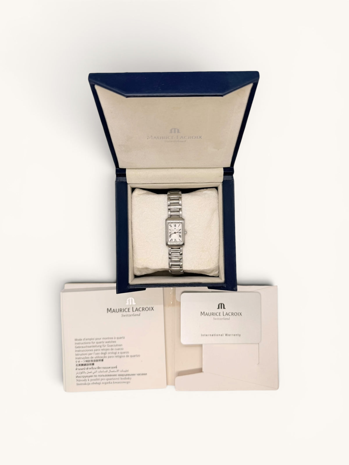 Maurice Lacroix Miros Tank Roman Numerals (with Box and Papers)