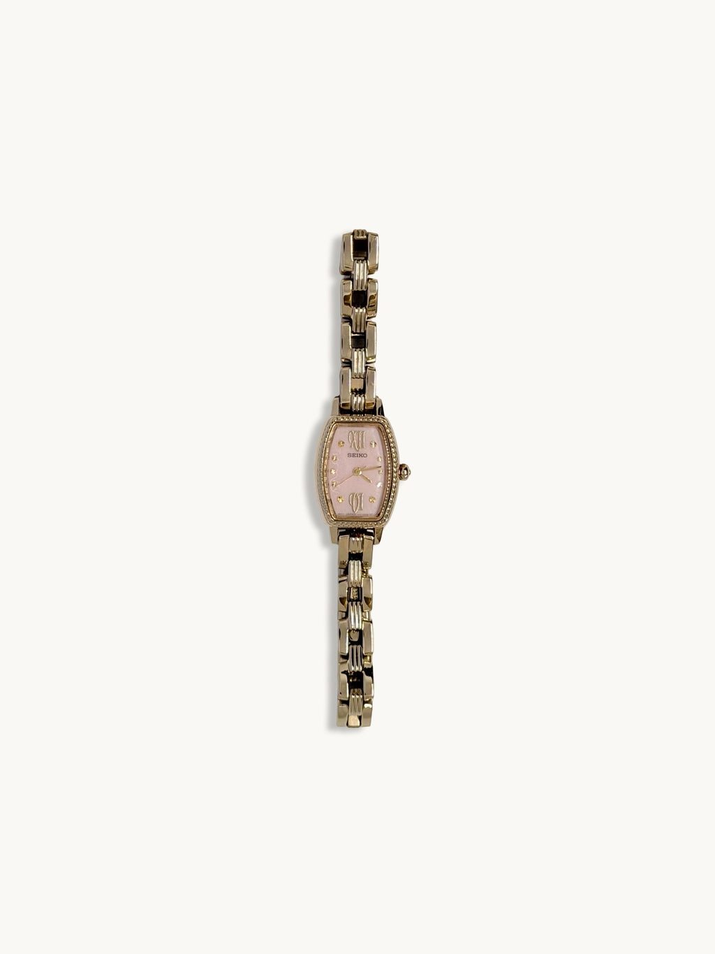 Seiko Solar Pink Dial Ladies Watch