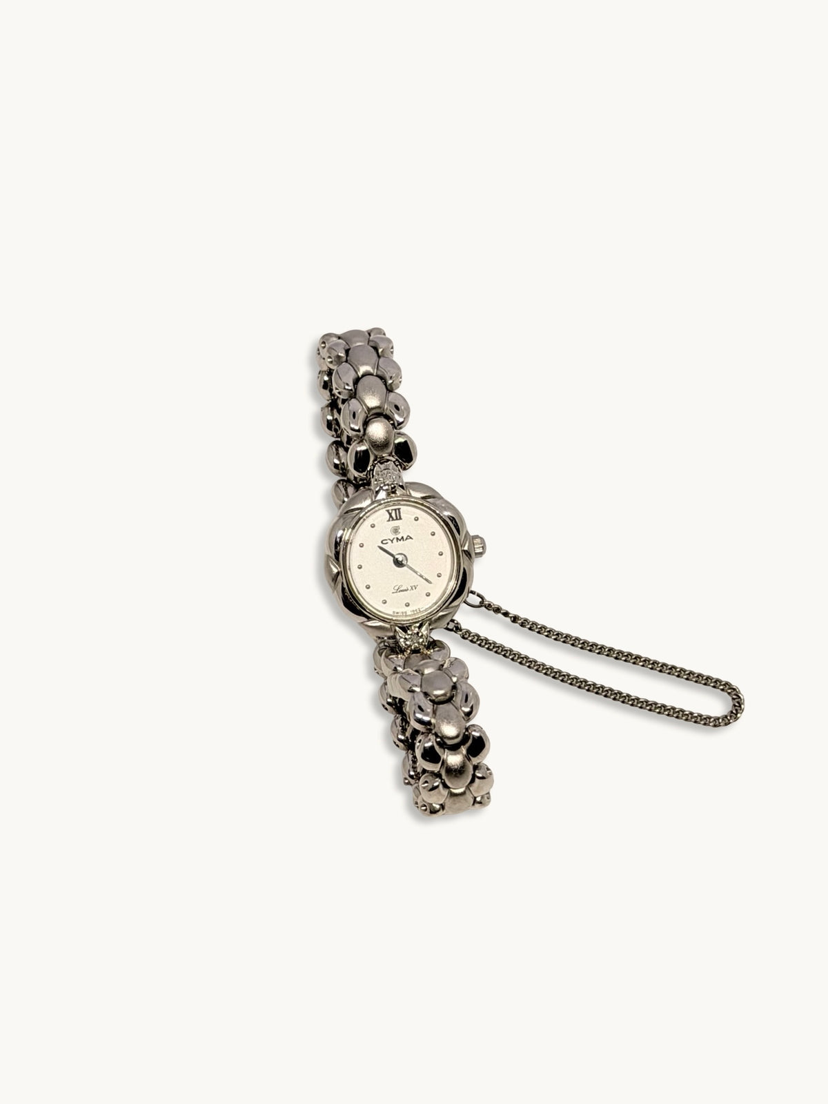 Cyma Louis XV Silver Jewelry Watch