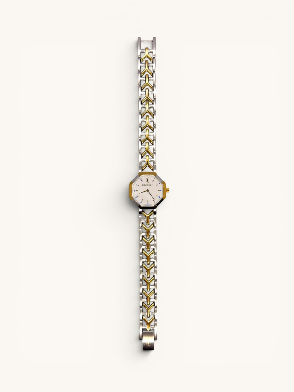 Yves Saint Laurent Two-Tone Octogonal Watch