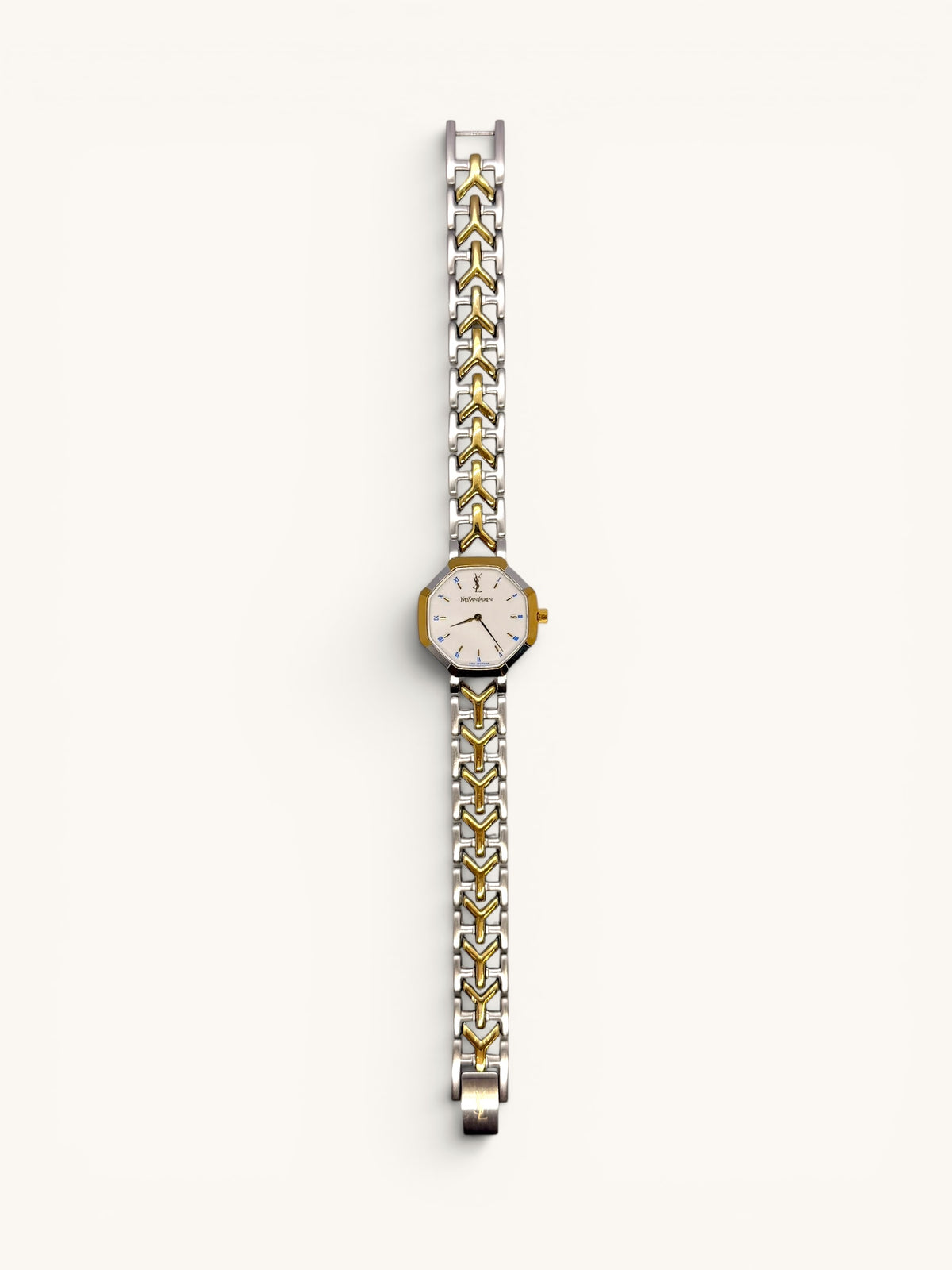 Yves Saint Laurent Two-Tone Octogonal Watch