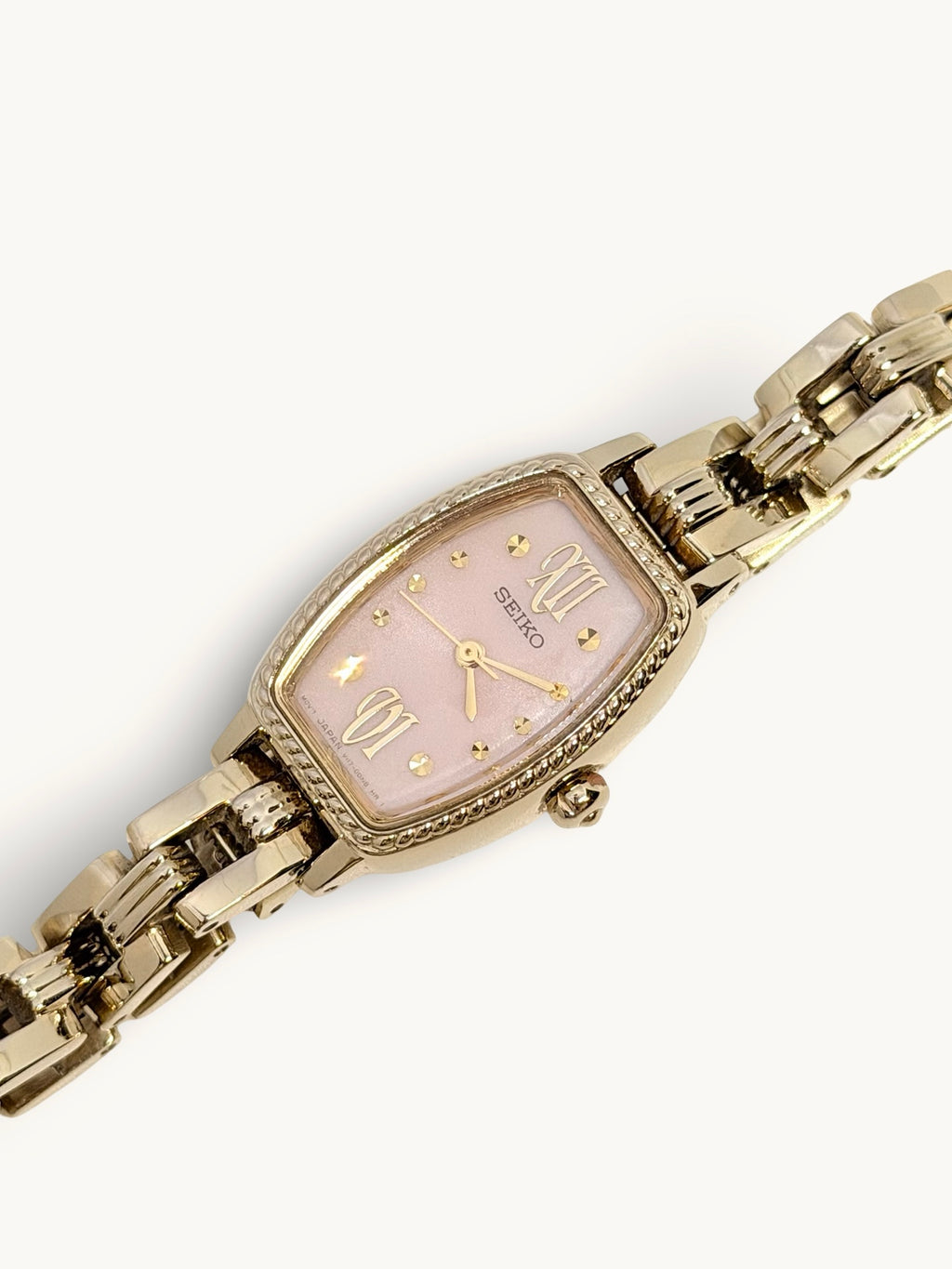 Seiko Solar Pink Dial Ladies Watch
