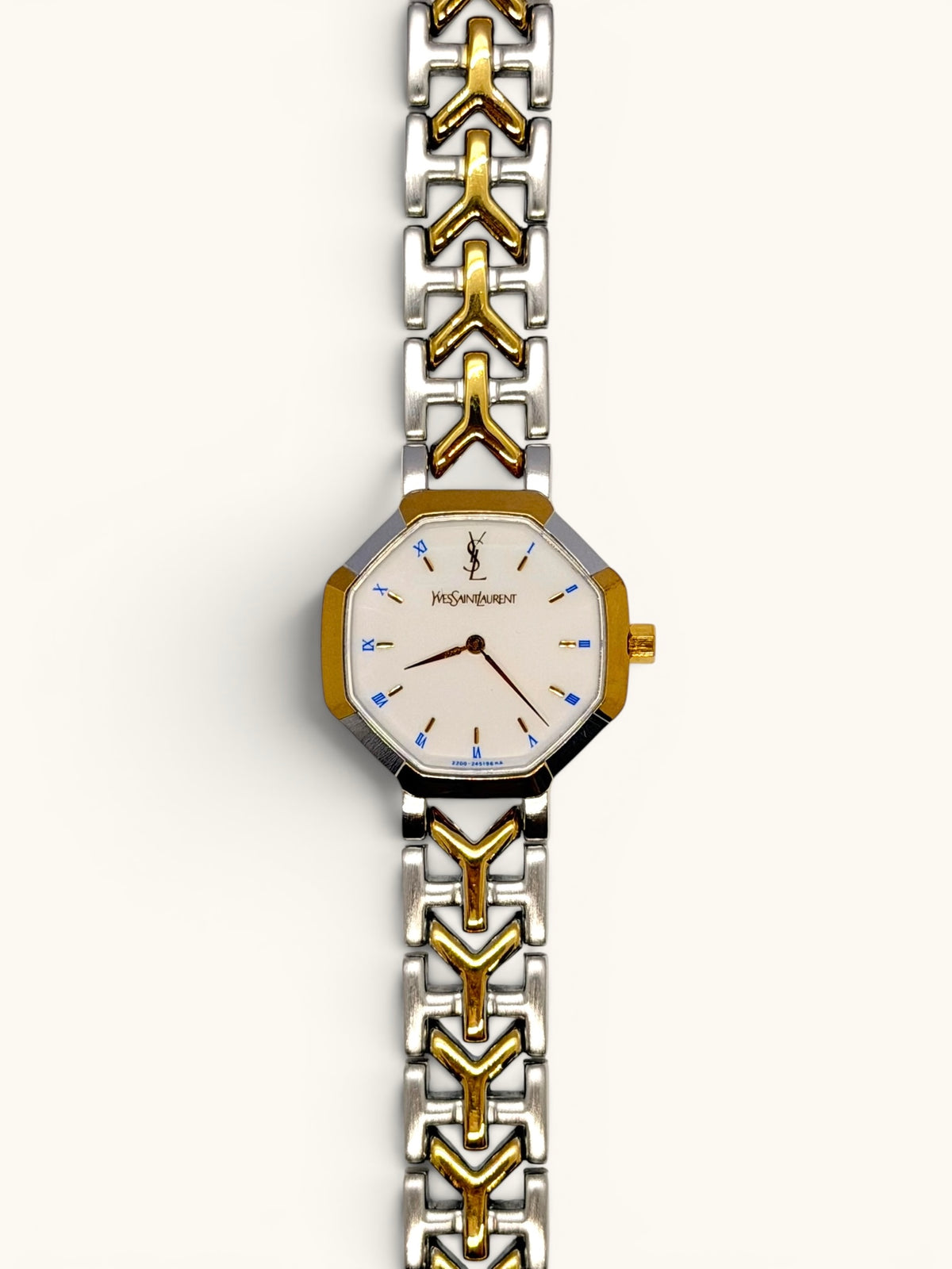 Yves Saint Laurent Two-Tone Octogonal Watch