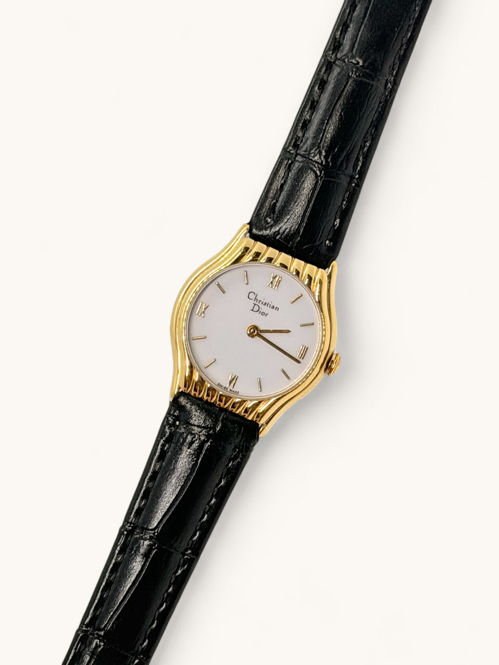Christian Dior 3048 Fluted Gold Watch
