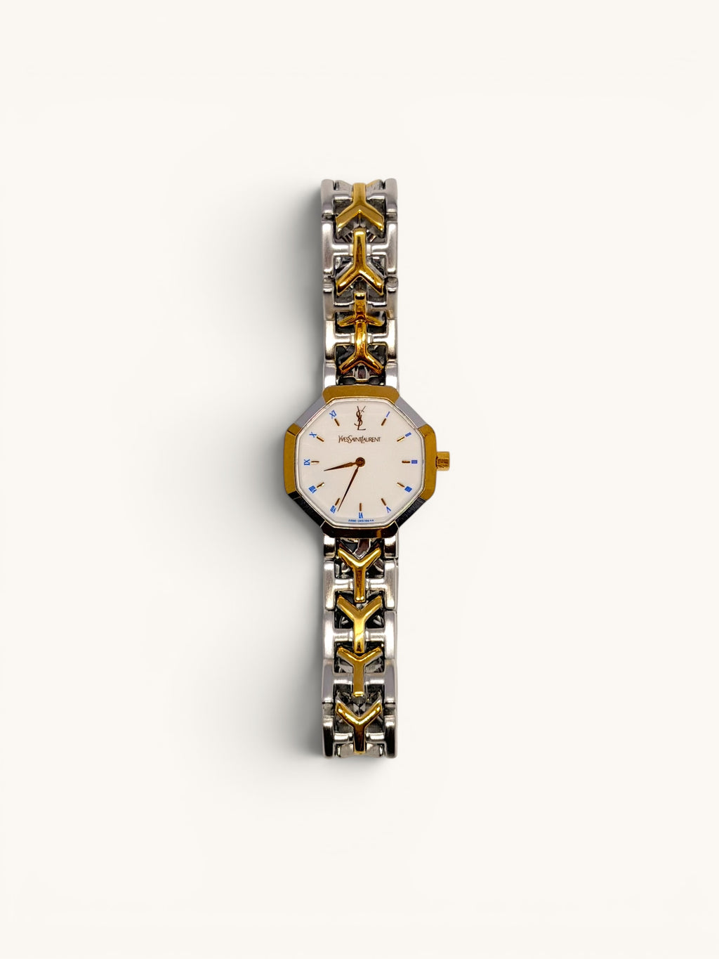 Yves Saint Laurent Two-Tone Octogonal Watch