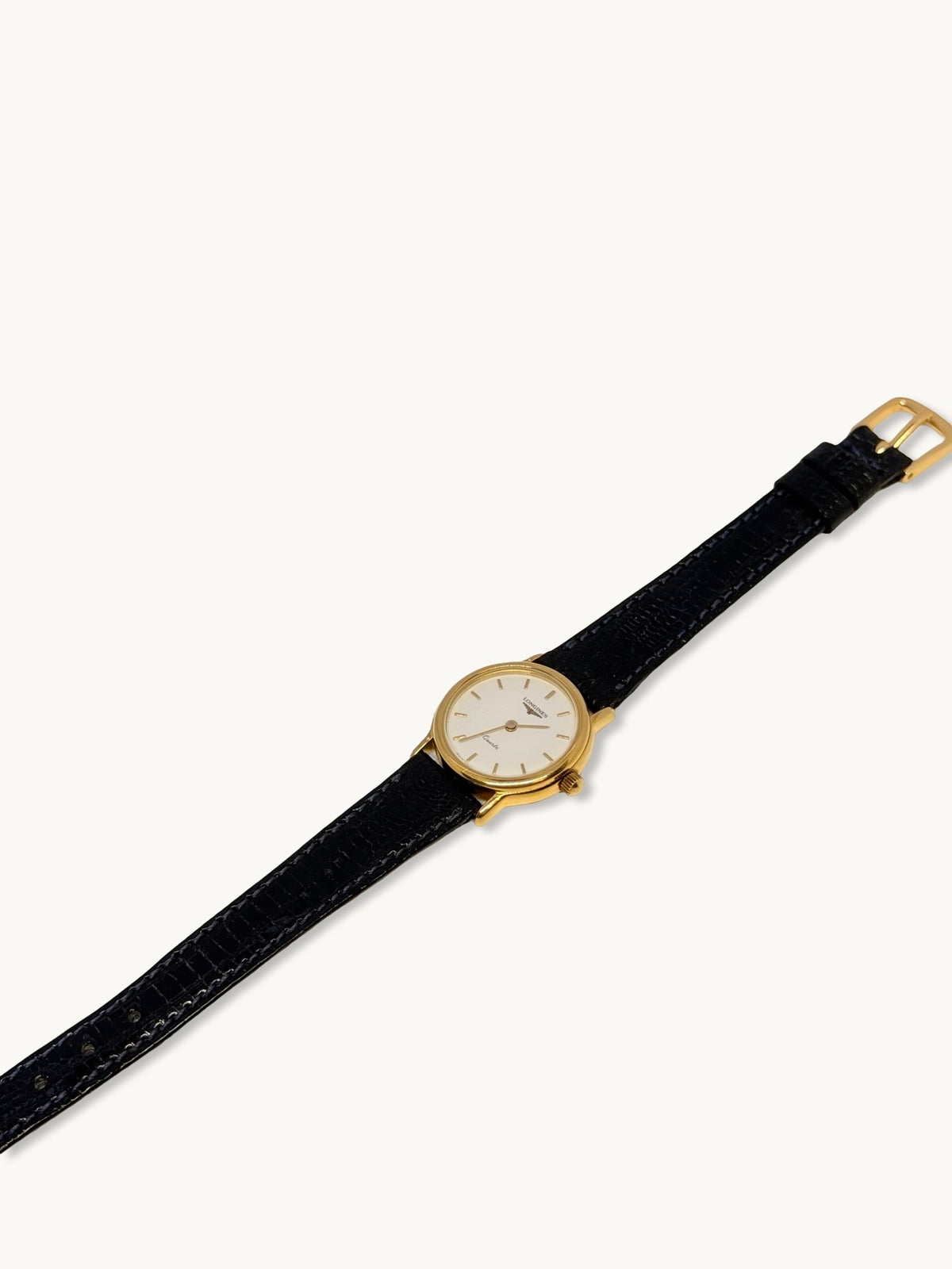 Longines Classic Gold Tone White Dial Watch