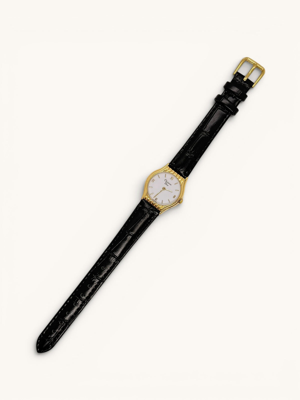Christian Dior 3048 Fluted Gold Watch