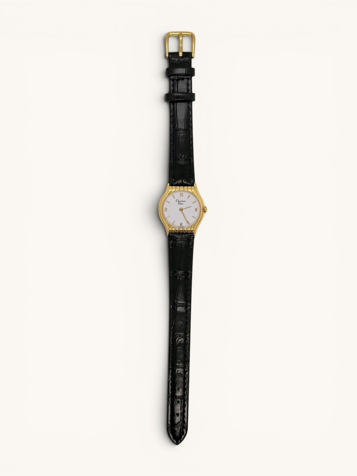 Christian Dior 3048 Fluted Gold Watch