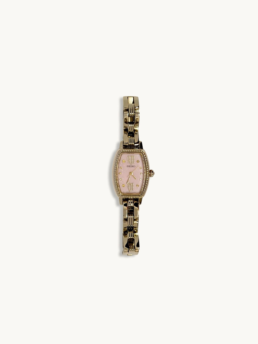 Seiko Solar Pink Dial Ladies Watch
