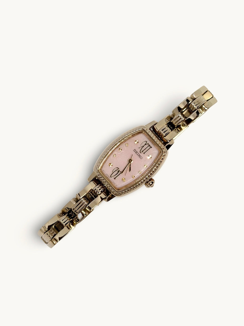 Seiko Solar Pink Dial Ladies Watch