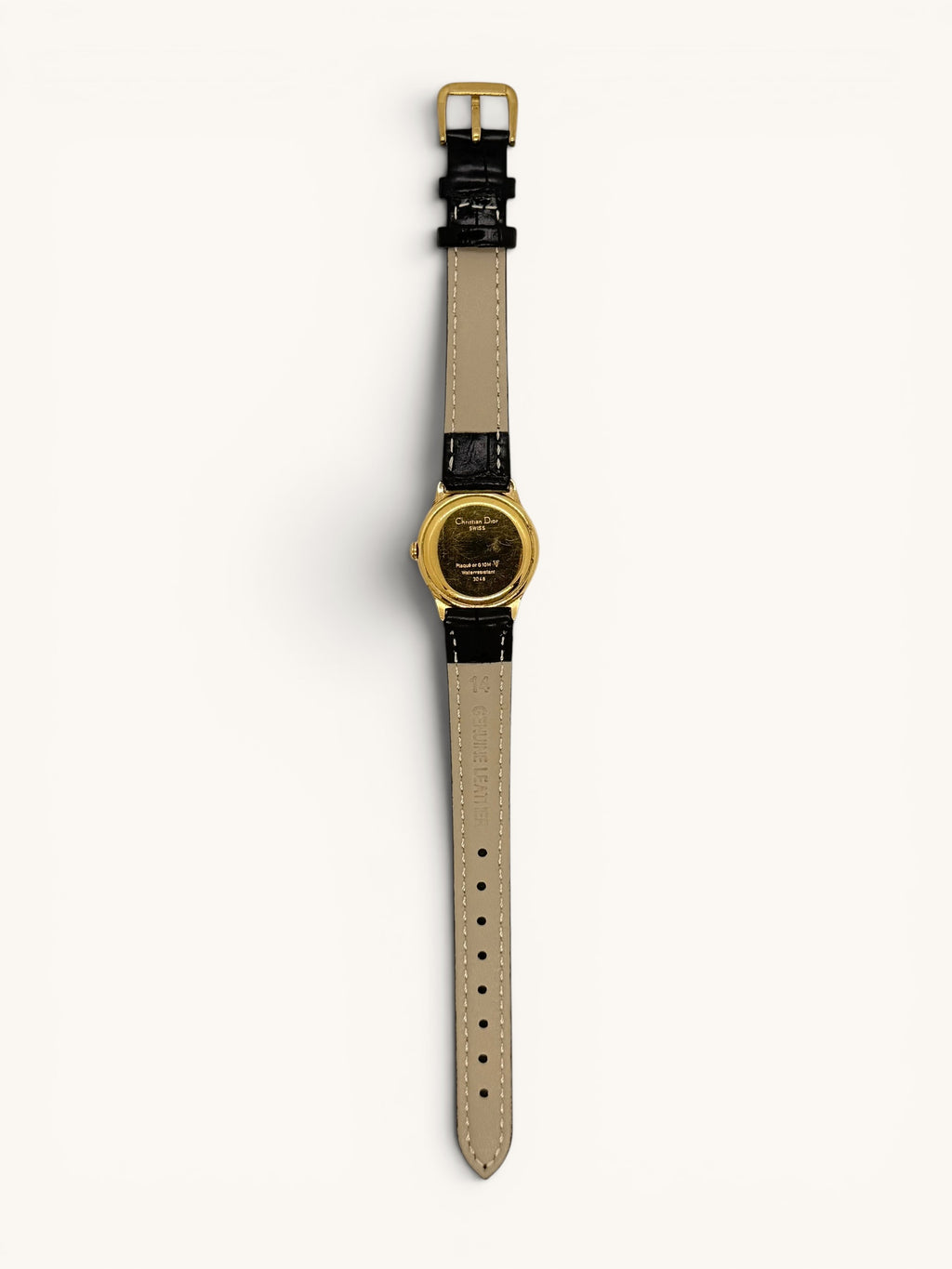 Christian Dior 3048 Fluted Gold Watch